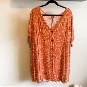 Wild fable floral button front dress